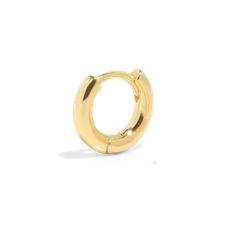 THE BASE HOOP SMALL - solid gold via Bound Studios