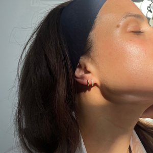 THE BASE HOOP SMALL - solid gold from Bound Studios