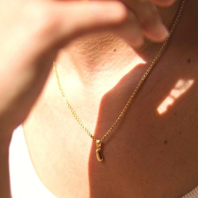 THE EGGPLANT PENDANT - 18k gold plated from Bound Studios