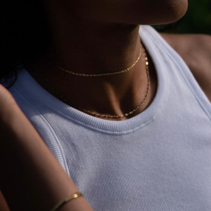 THE ELEGANT NECKLACE STACK - 18k gold plated from Bound Studios
