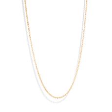 THE RILEY ROLO NECKLACE L - 18k gold plated via Bound Studios