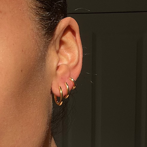 THE BASE HOOP LARGE - 18k gold vermeil from Bound Studios