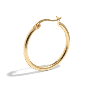 THE BASE HOOP LARGE - 18k gold plated from Bound Studios