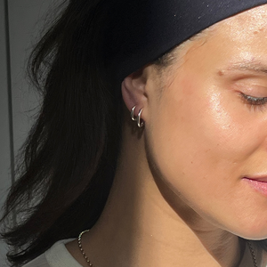 THE BASE HOOP MEDIUM - sterling silver from Bound Studios