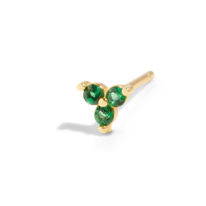 THE SALLY STUD GREEN - 18k gold plated from Bound Studios