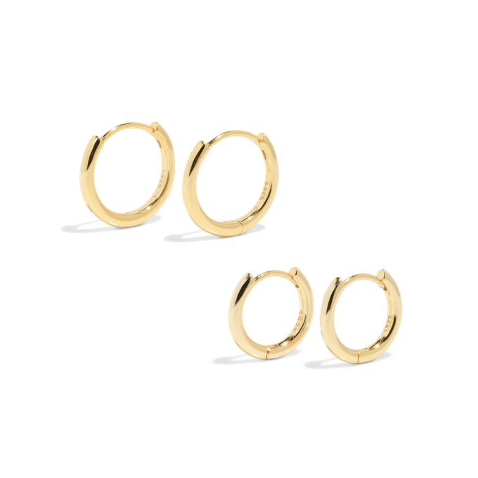 THE ESSENTIAL HOOP SET - 18k gold vermeil from Bound Studios