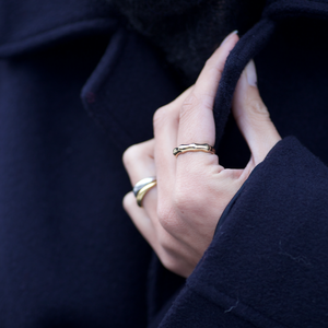 THE BAMBOO RING - solid gold from Bound Studios
