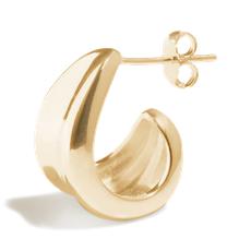 THE AVA HOOP - solid gold via Bound Studios