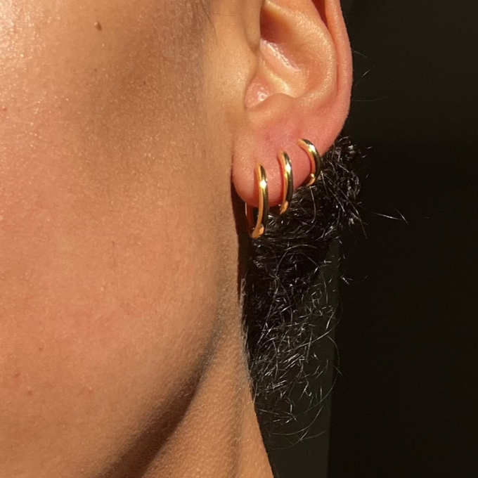 THE BASE HOOP MEDIUM - 18k gold vermeil from Bound Studios