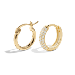 THE TREASURE HOOP SET- 18k gold plated from Bound Studios