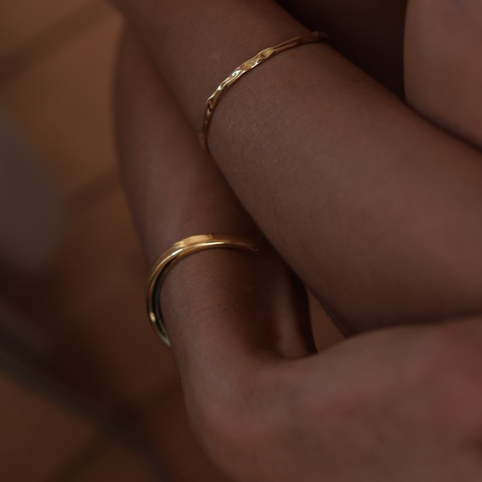 THE HARPER CUFF BRACELET - 18k gold plated from Bound Studios