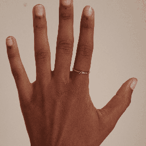 THE EMMA RING RED - solid gold from Bound Studios