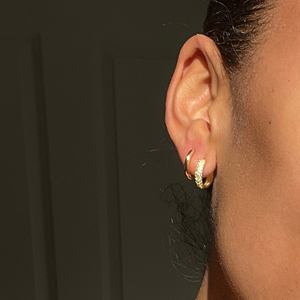 THE TREASURE HOOP SET MEDIUM - 18k gold vermeil from Bound Studios