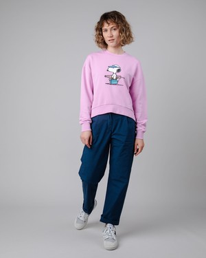Peanuts Beach Sweatshirt Flieder from Brava Fabrics