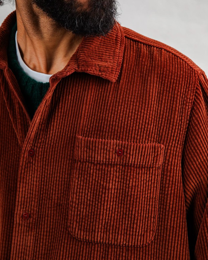 Cord Overshirt Kupfer from Brava Fabrics