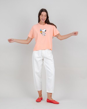 Peanuts Icecream Oversize T-Shirt Rosa from Brava Fabrics