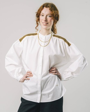 Ribbon Bluse Off White from Brava Fabrics