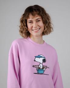 Peanuts Beach Sweatshirt Flieder via Brava Fabrics