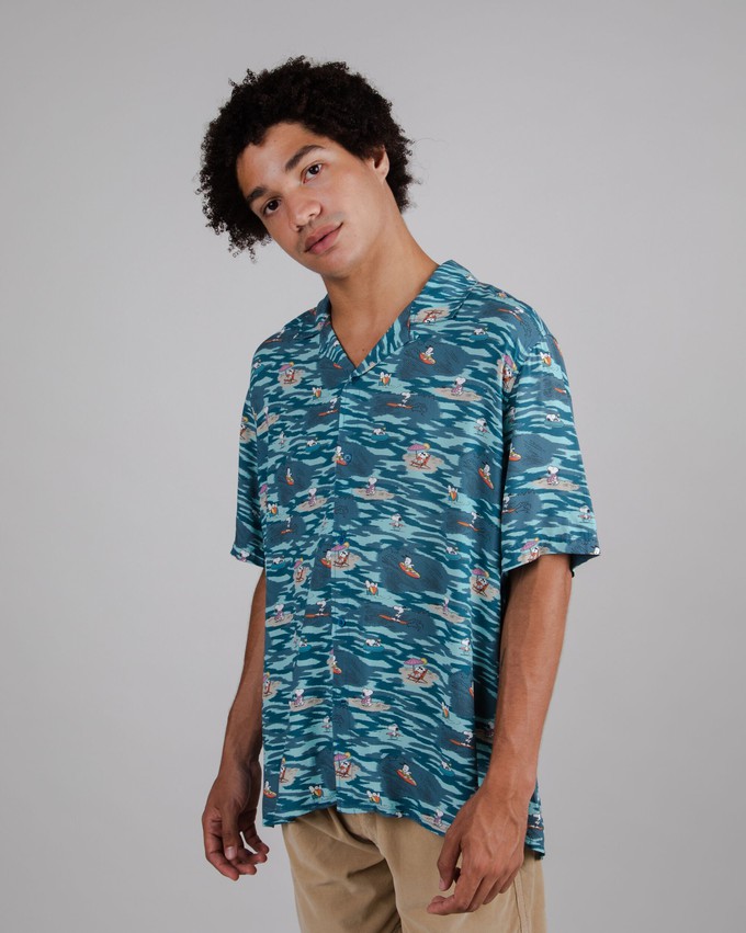 Peanuts Coast Aloha Shirt Ocean from Brava Fabrics