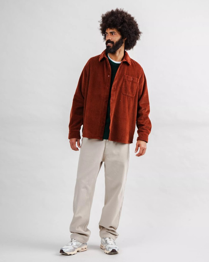 Cord Overshirt Kupfer from Brava Fabrics
