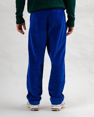 Corduroy Falten-Chinohose Klein Blau from Brava Fabrics