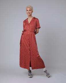 Jacquard langes Kleid Garnet via Brava Fabrics