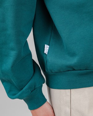 Peanuts Records Polo Sweatshirt Grün from Brava Fabrics