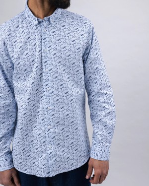 Peanuts Everybody's in a Hurry Hemd Blau from Brava Fabrics