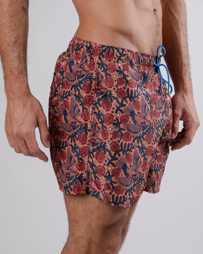 Asis Percales Passerine Badehose Coiro from Brava Fabrics