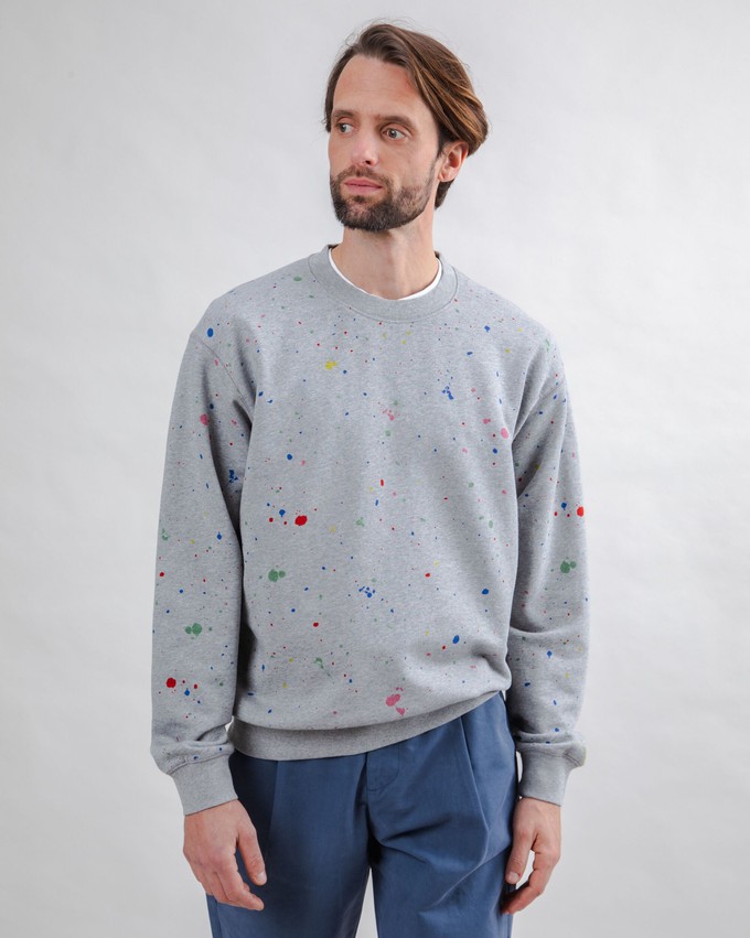 Splash Paint Sweatshirt Grau from Brava Fabrics