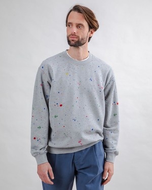 Splash Paint Sweatshirt Grau from Brava Fabrics