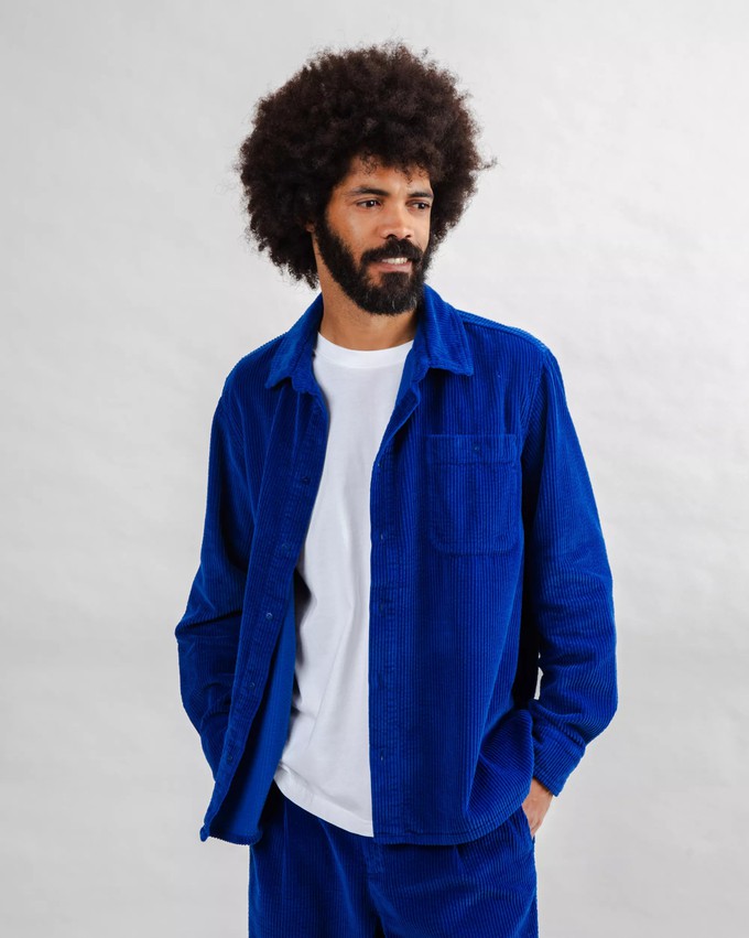 Cord Overshirt Kleinblau from Brava Fabrics