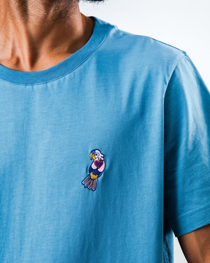 Asis Parrot Regular T-Shirt Blue from Brava Fabrics