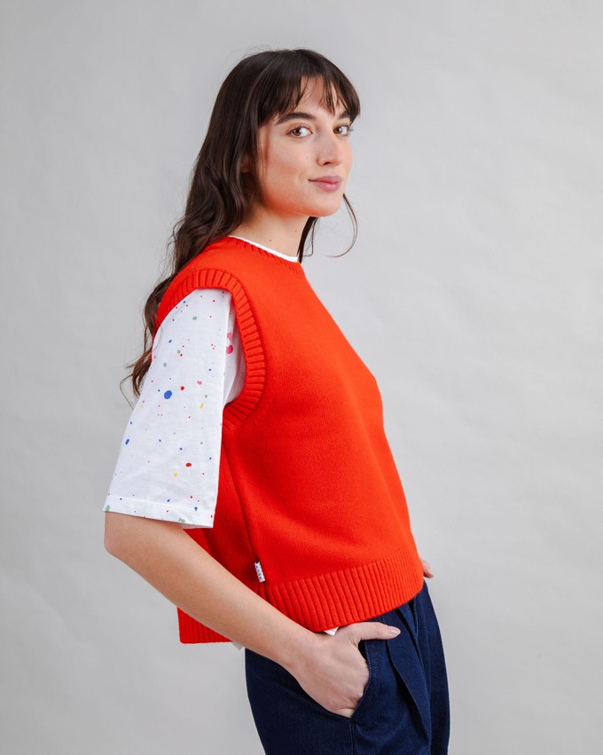 Wollweste Rot from Brava Fabrics