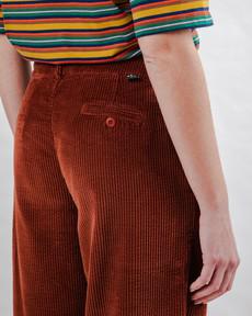 Corduroy Faltenhose Kupfer via Brava Fabrics