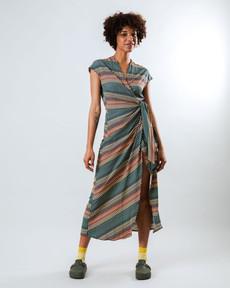 Calella Kimono Kleid Blau via Brava Fabrics