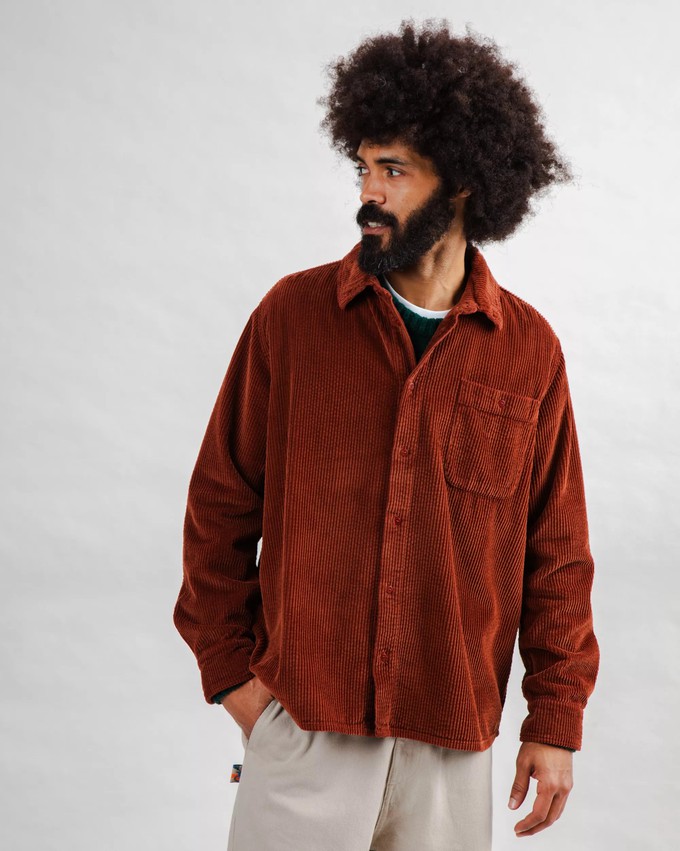 Cord Overshirt Kupfer from Brava Fabrics