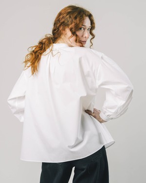 Ribbon Bluse Off White from Brava Fabrics