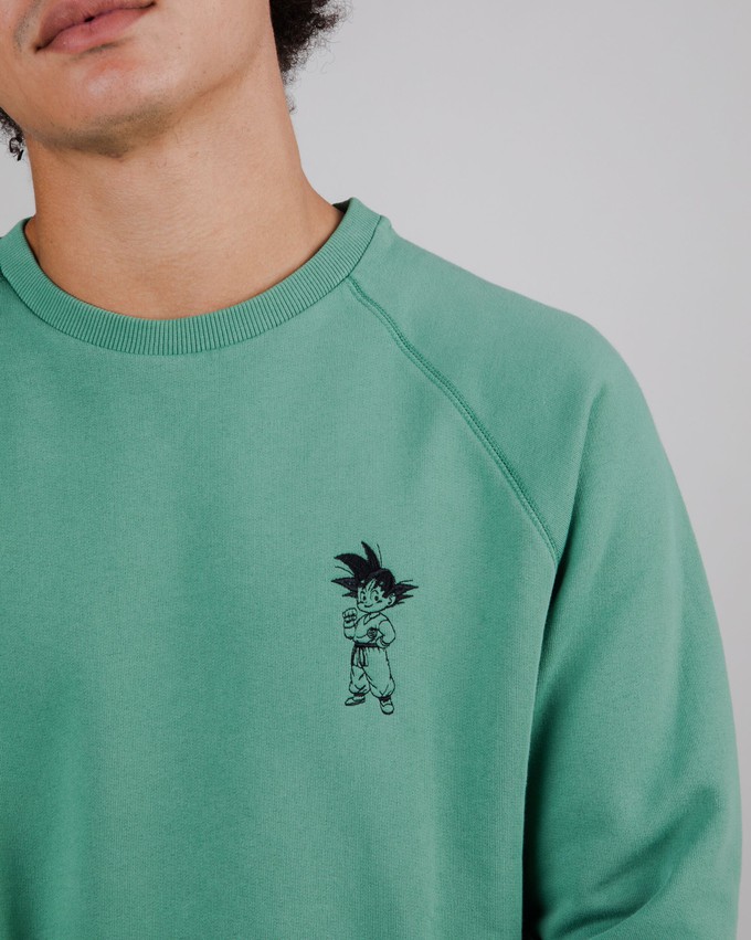 Dragon Ball Goku Sweatshirt Grün from Brava Fabrics