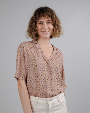 Peanuts Woodstock Aloha Bluse Light Pink from Brava Fabrics