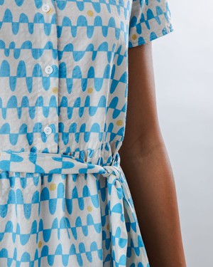 Sunset Kurzes Kleid Blau from Brava Fabrics