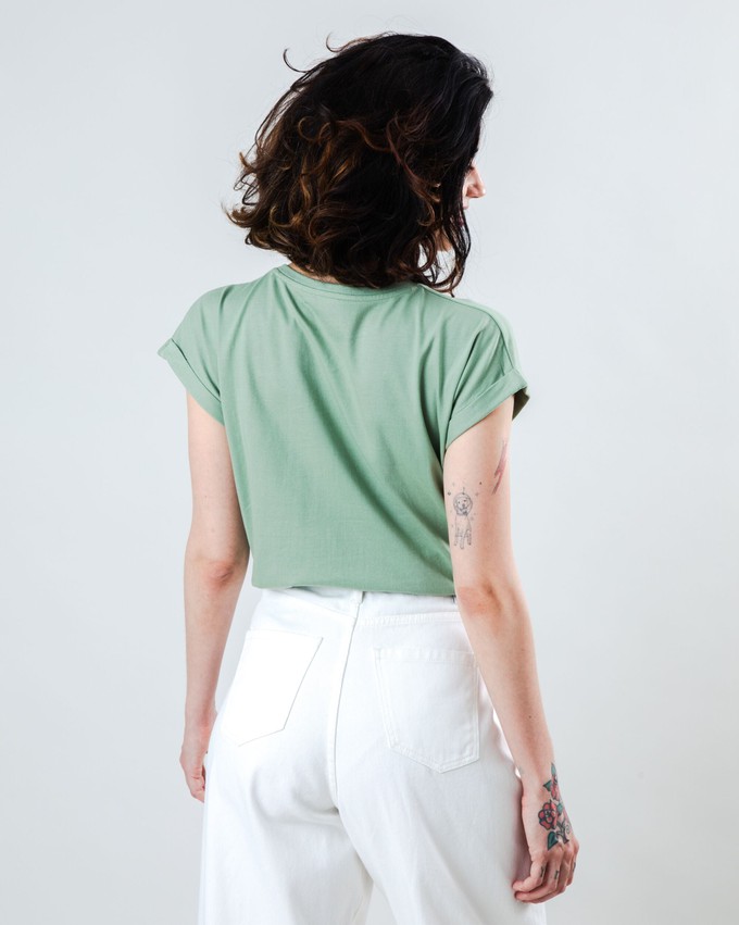 Helios Scoop Tee Green from Brava Fabrics