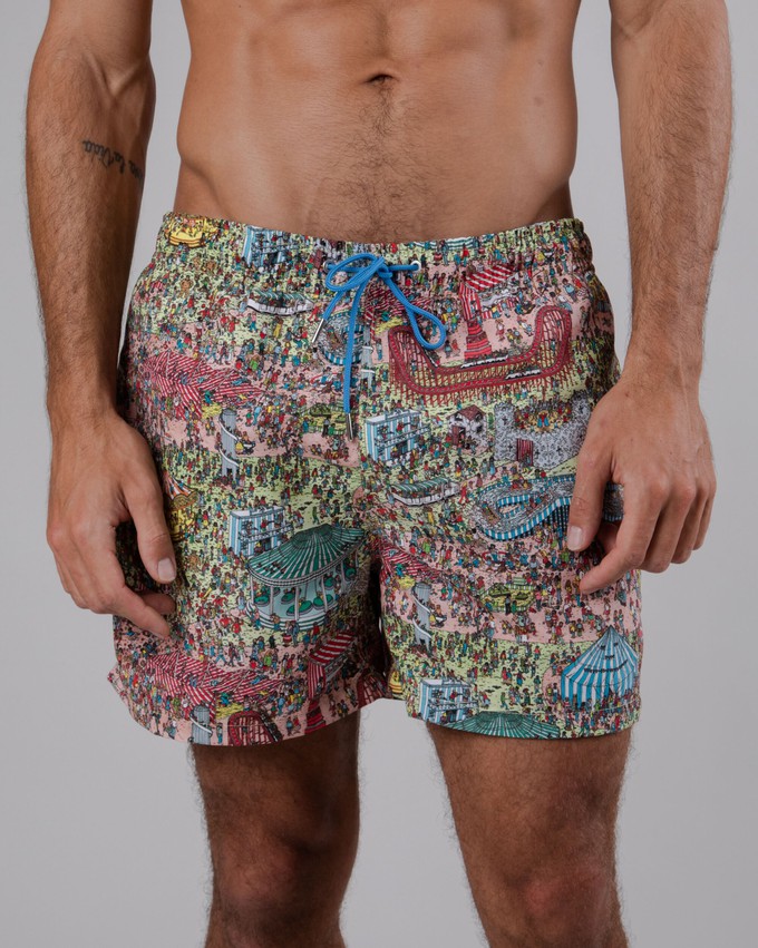 Where's Wally Fairground Badehose Mehrfarbig from Brava Fabrics