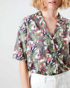 Helios Aloha Blouse Ecru via Brava Fabrics