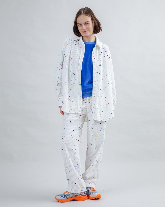 Splash Paint Cord-Faltenhose from Brava Fabrics