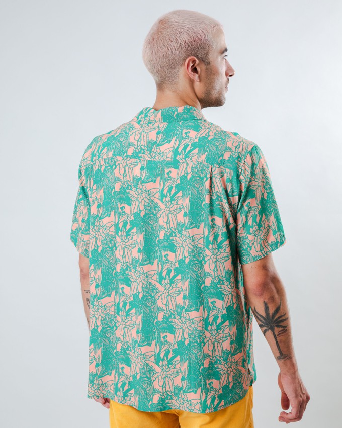 Helios Aloha Shirt Pink from Brava Fabrics