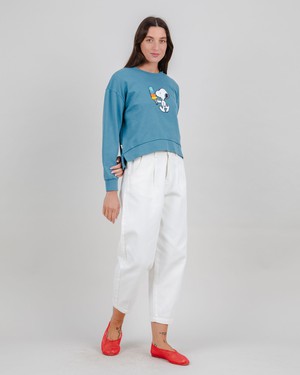 Peanuts Icecream Sweatshirt Blau from Brava Fabrics