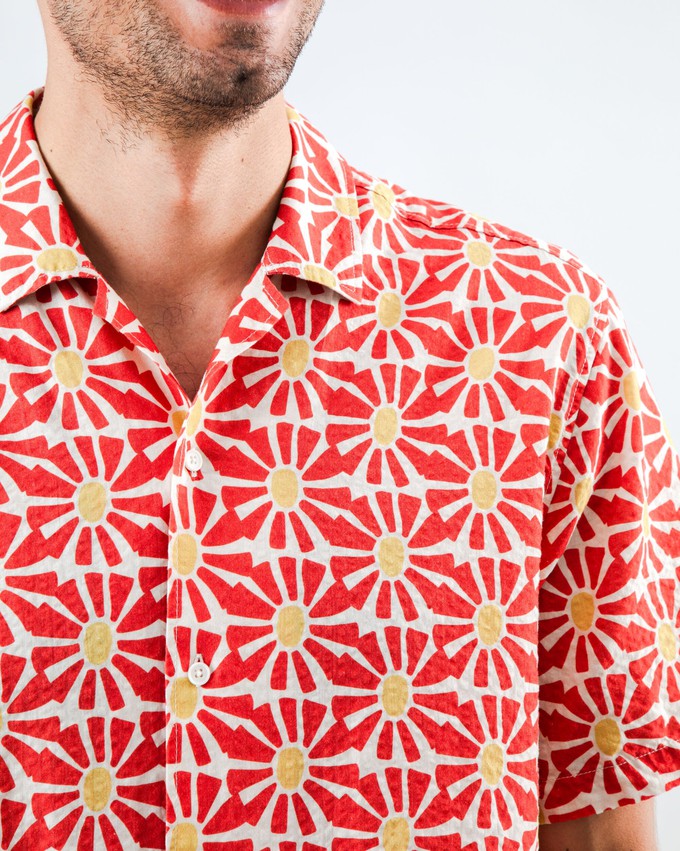 Marisol Aloha Shirt Red from Brava Fabrics