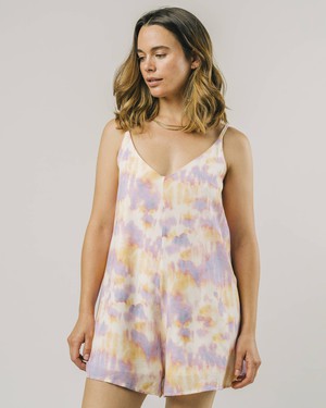 Tie Dye Short Overall Lilac from Brava Fabrics