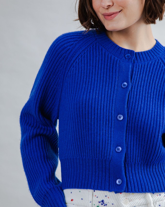 Woll Kurzjacke Blue Klein from Brava Fabrics